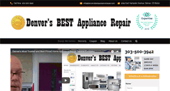 Desktop Screenshot of denversbestappliancerepair.com