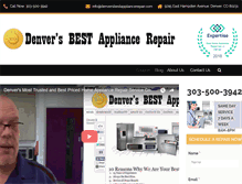 Tablet Screenshot of denversbestappliancerepair.com